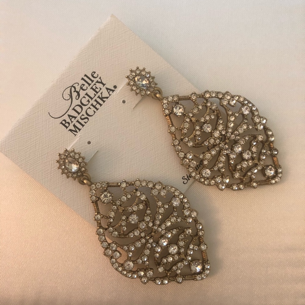 NEW! Badgley Mischka Belle Chandelier Earrings